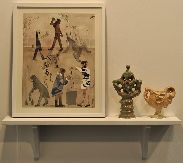 Works by Guðmundur Thoroddsen at the Asya Geisberg gallery booth.