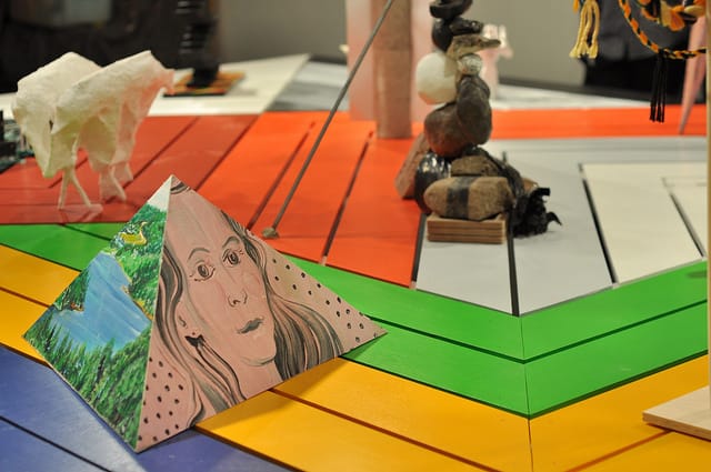 A view of the Communal Table.