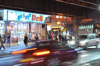 The corner of Broadway and Myrtle, on the border of the Bushwick and Bedford-Stuyvesant neighborhoods. (click to enlarge)