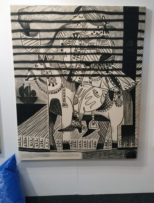 Austin Eddy's "Just in Time to be too Late" (2014) at Roberto Paradise gallery of San Juan, Puerto Rico.