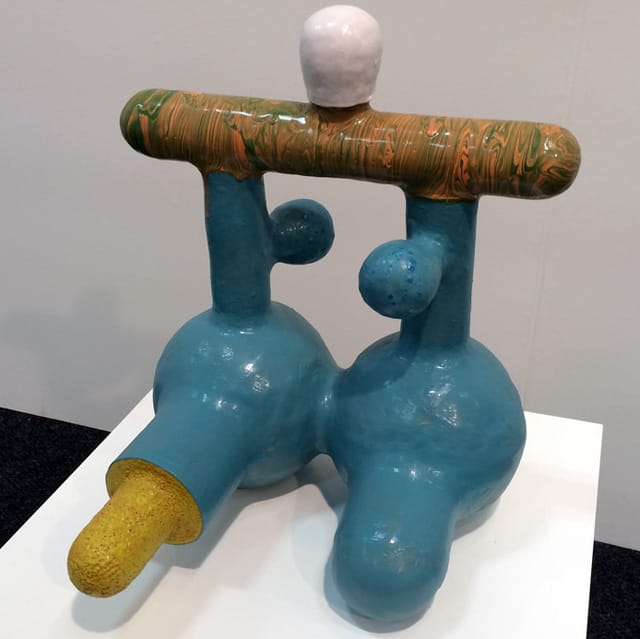 A work by Zach Leener at Tif Sigfrids Gallery