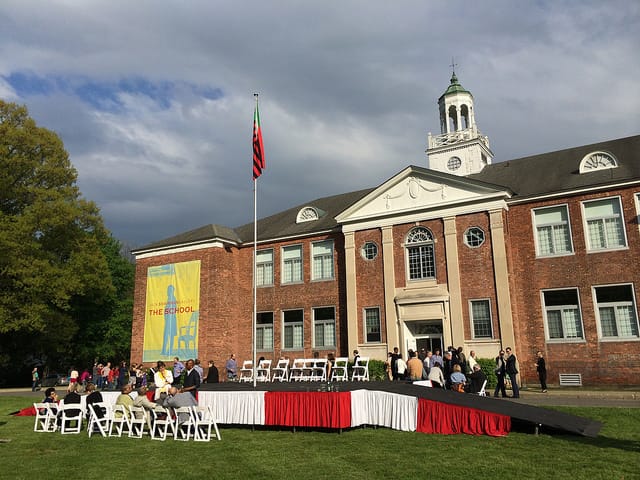 The School during last Saturday's opening event.