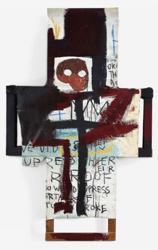 Jean-Michel Basquiat, "Crisis X" (1982) (via prospectneworleans.org/image courtesy of Fashion Concepts Inc. © The Estate of Jean-Michel Basquiat/ADAGP, Paris/ARS, New York)