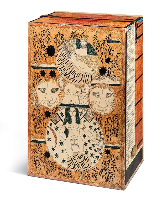 Dorothy Iannone, "Singing Box" (1972), 52 x 34 x 26 cm, ahlers collection (© Dorothy Iannone, photo by Jochen Littkemann)