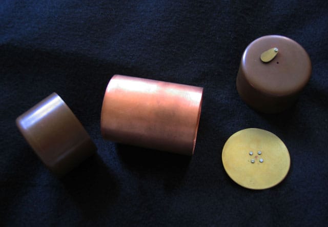 An early copper prototype of the century camera system