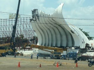 Concha Acustica torn down