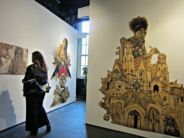Work by Swoon,  presented by PGartventure 
