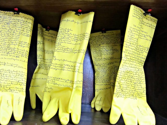 Jessica Deane Rosner, "The Ulysses Glove Project," presented by Yellow Peril Gallery (click to enlarge)