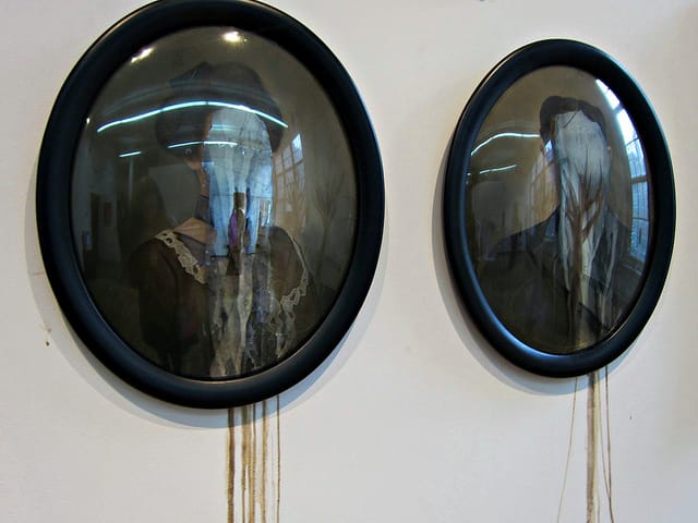 Mirror art by Daniel Horowitz, presented by L'inlassable Galerie