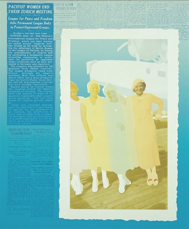 June Wayne, "Delegate Dorothy" from The Dorothy Series (1977). Color lithograph printed by Edward Hamilton.