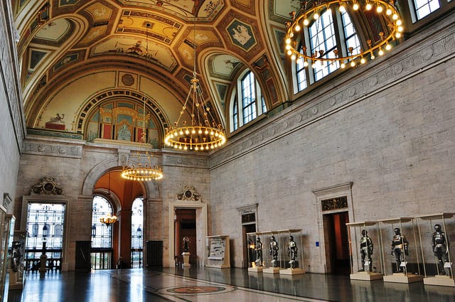 The Great Hall at the Detroit Institute of Arts (photo by Flicker user bobosh_t)