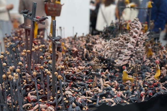 Jake and Dinos Chapman, "Wheel of misfortune" (2014), at White Cube