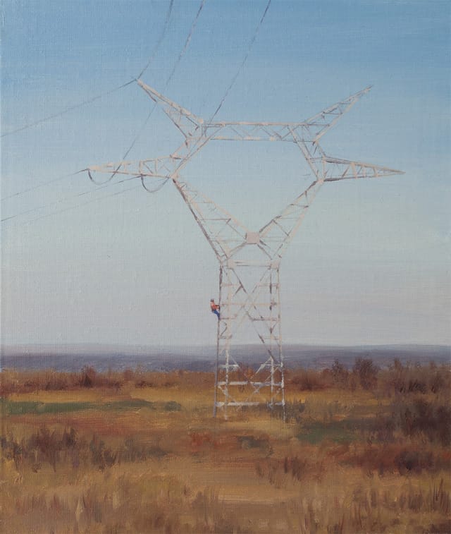 Serban Savu, "Dusk" (2013), 36x30 cm, oil on canvas mounted on board 