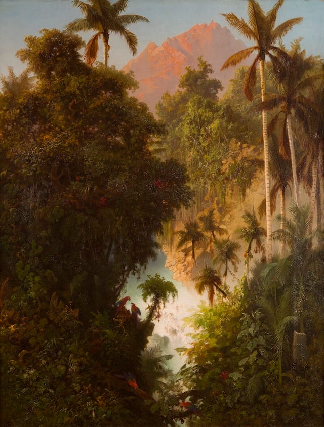 Albert Berg (German, 1825–84) Andes of Quindío, 1872 Oil on canvas, 29 15/16 x 22 13/16 in. Collection of Axel Stein, New York City