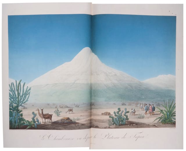 Vues des Cordillères et monumens des peuples indigènes de l'Amérique [Views of the Cordilleras and Monuments of the Indigenous Peoples of the Americas] by Alexander von Humboldt  (Paris: Chez F. Schoell, 1810–13) Private Collection 