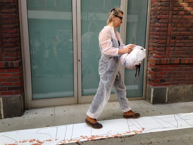 Christen Clifford spilling blood