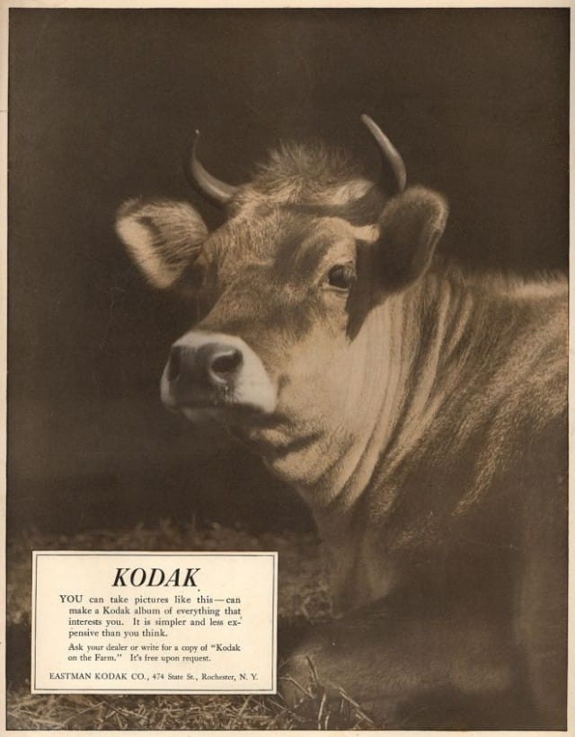 Kodak in 1910. Image from Vintageadbrowser.com.