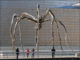 Louise Bourgeois, "Maman" at the Guggenheim Bilbao in 2009 (photograph by Jean-Pierre Dalbéra, via Flickr)