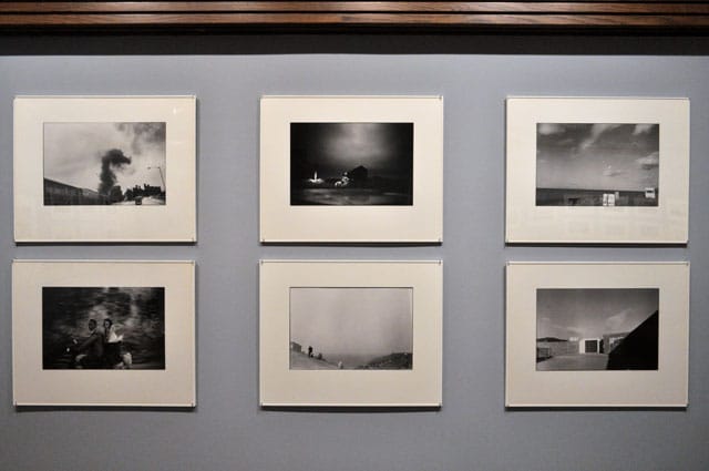 Installation view, ‘Joel Meyerowitz – European Trip: Photographs from the Car, 1968′ at Howard Greenbery Gallery (photo by the author for Hyperallergic)