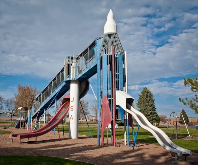 Rocket ship playground, Burlington, Colorado (2009)