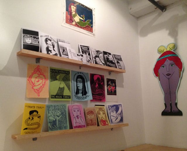 Installation view, 'Caroline Paquita: Garden of the Womanimal' at Booklyn Artists Alliance (all photos by the author for Hyperallergic)