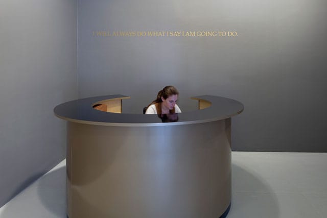 Adrian Piper, "The Probable Trust Registry" (detail) (photo by Etienne Frossard, © Adrian Piper Research Archive Foundation Berlin)