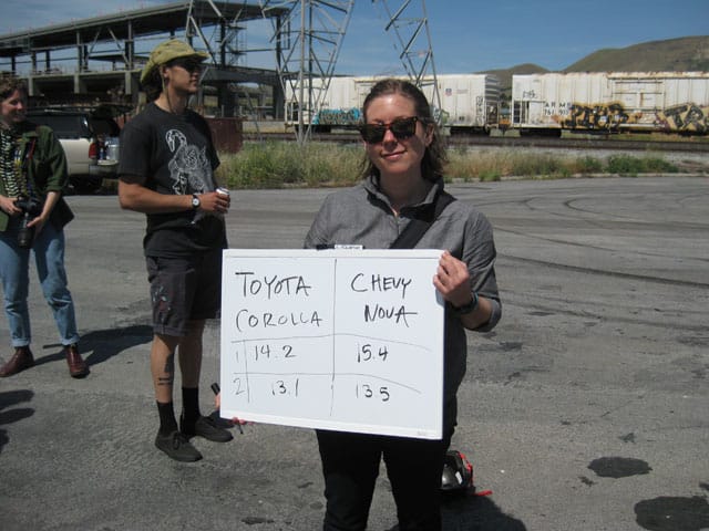 The scorecard (betting was encouraged). (click to enlarge)