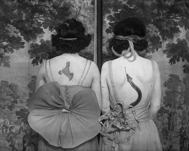 Two women with tattoos (© CORBIS, all images courtesy Musée du Quai Branly)