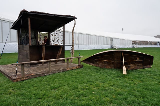 Dispatcher's booth for the Tide and Current Taxi at Frieze New York, made by Lorenz