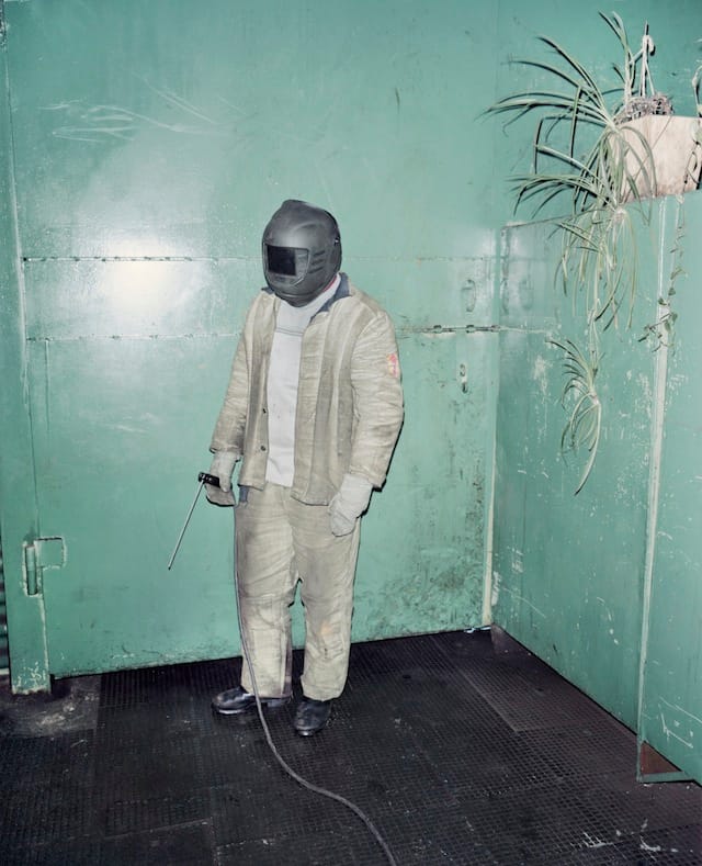 Sasha, the best welder of the Republic of Belarus, who won the Brotherhood of Russian and Belarusian Nations contest (Image courtesy of Rafal Milach/INSTITUTE)