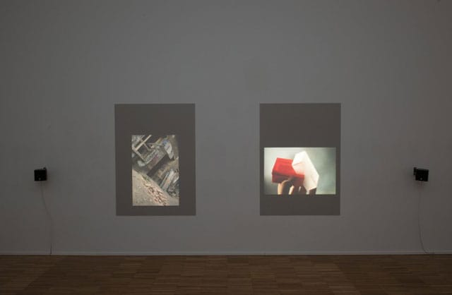 Installation view, 'Tris Vonna-Michell: Postscript II (Berlin)' at Jan Mot gallery (image via contemporaryartdaily.com)