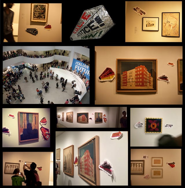 Images from the G.U.L.F. protest (image courtesy G.U.L.F.)