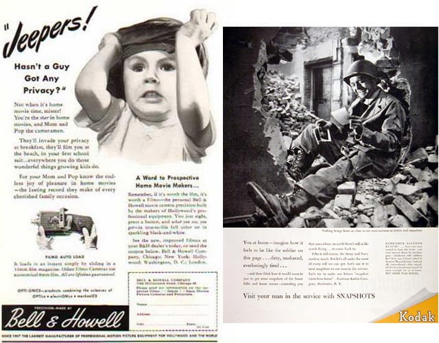 1940s ads. Both images from vintageadbrowser.com