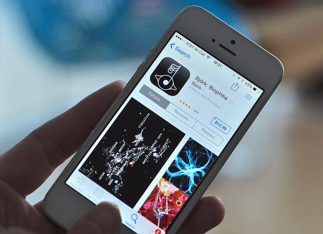 The Biophilia app as it appears in the Apple App Store. (photo by the author for Hyperallergic)