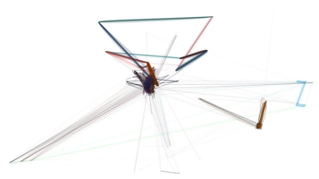 Screen capture from 2001: A Space Odyssey through, “Computers Watching Movies,” (2013) 