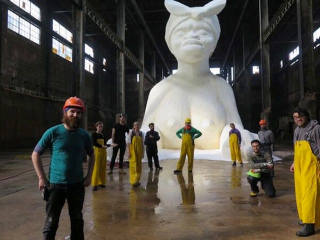 An image Creative Time posted to twitter, with the "adorable sugar-coating crew"