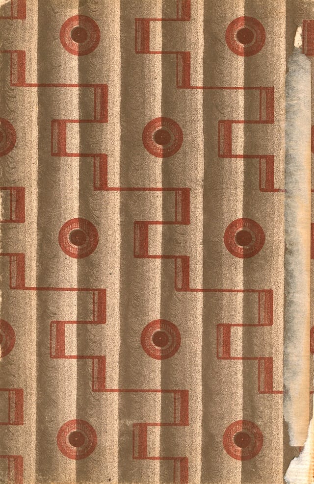Brown and red pattern (1890-1930)