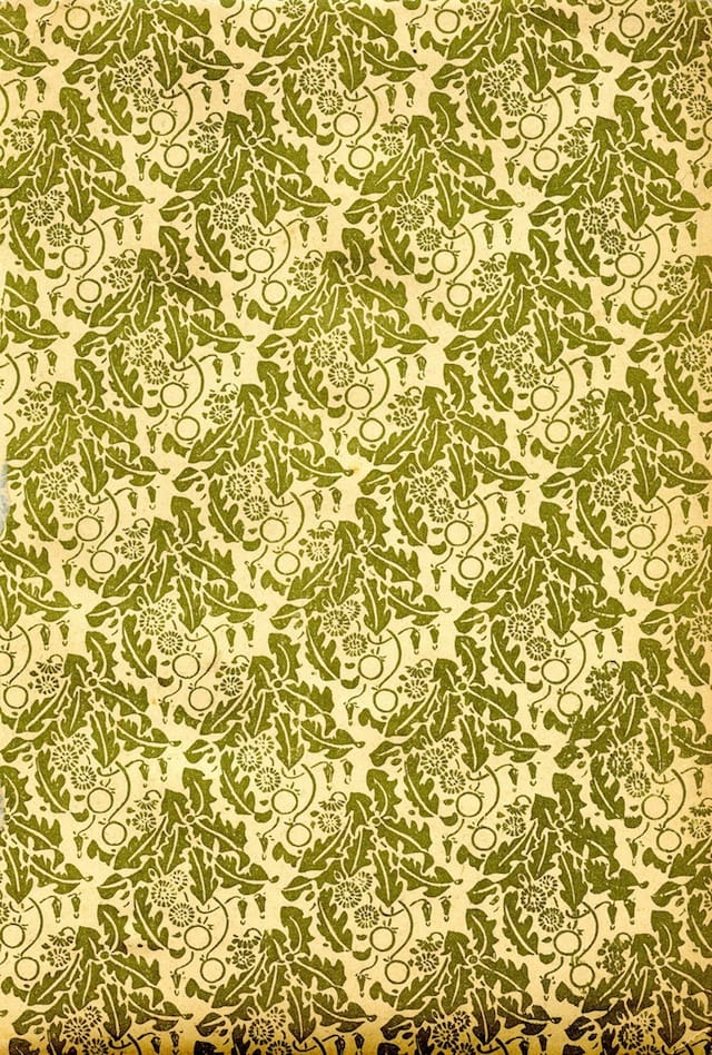 Greenish foliage pattern (1890-1930)