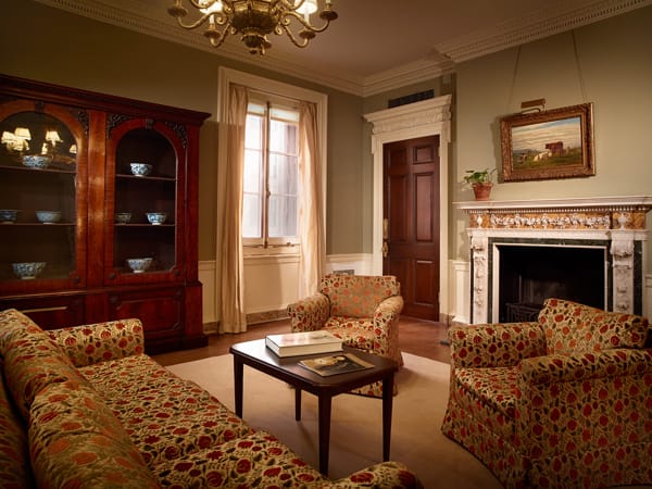 The former Frick family breakfast room, located on the second floor of the former Frick mansion (photo by Michael Bodycomb)