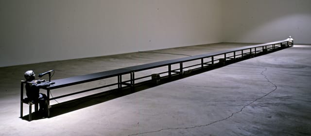 Dennis Oppenheim, Table Piece (1975) Collection Fondation Cartier (c) Dennis Oppenheim photographed at Ace Gallery, New York