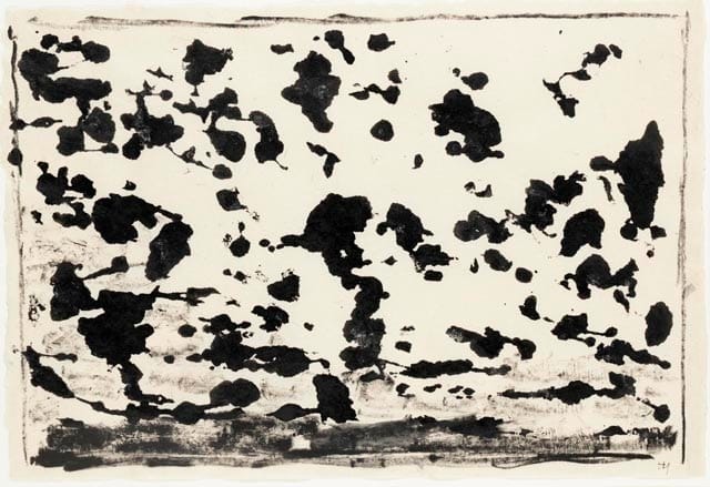 Henri Michaux _Sans Titre_ (1960), India ink drawing, 40x60 cm