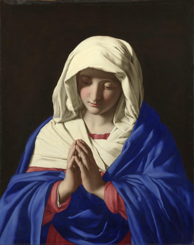 NG200 Sassoferrato The Virgin in Prayer 1640-50 Oil on canvas 73 x 57.7 cm Credit Line: The National Gallery, London 
