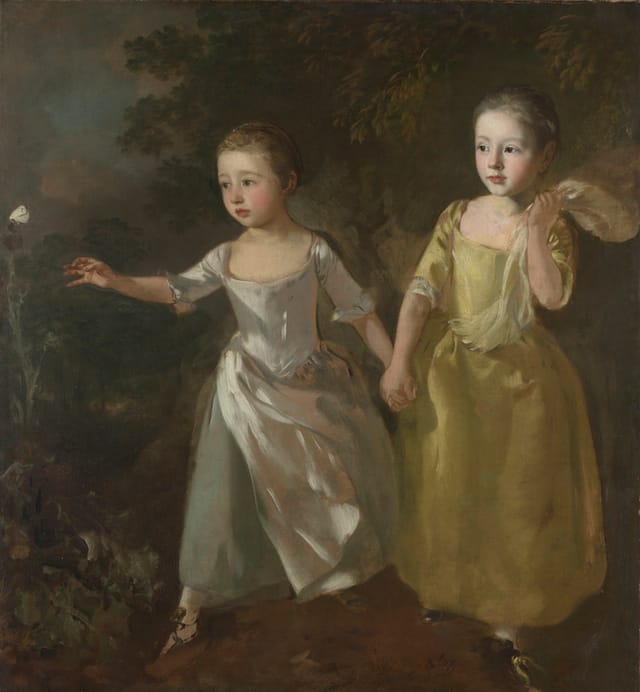 Thomas Gainsborough (1727 – 1788) The Painter’s Daughters chasing a Butterfly, probably about 1756 Oil on canvas The National Gallery, London. Henry Vaughan Bequest, 1900 © The National Gallery, London 