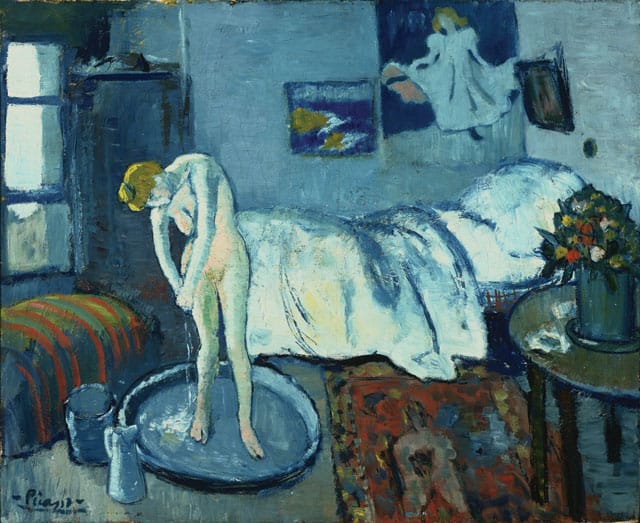 Pablo Picasso, "The Blue Room" (1901), oil on canvas, 19 7/8 x 24 1/4 in (acquired 1927, The Phillips Collection, Washington, DC) (© Estate of Pablo Picasso / Artists Rights Society [ARS], New York) 