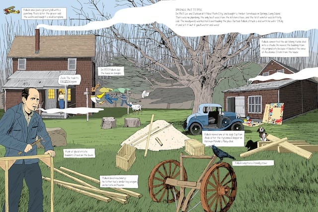 Illustration by Peter Arkle from "This is Pollock"