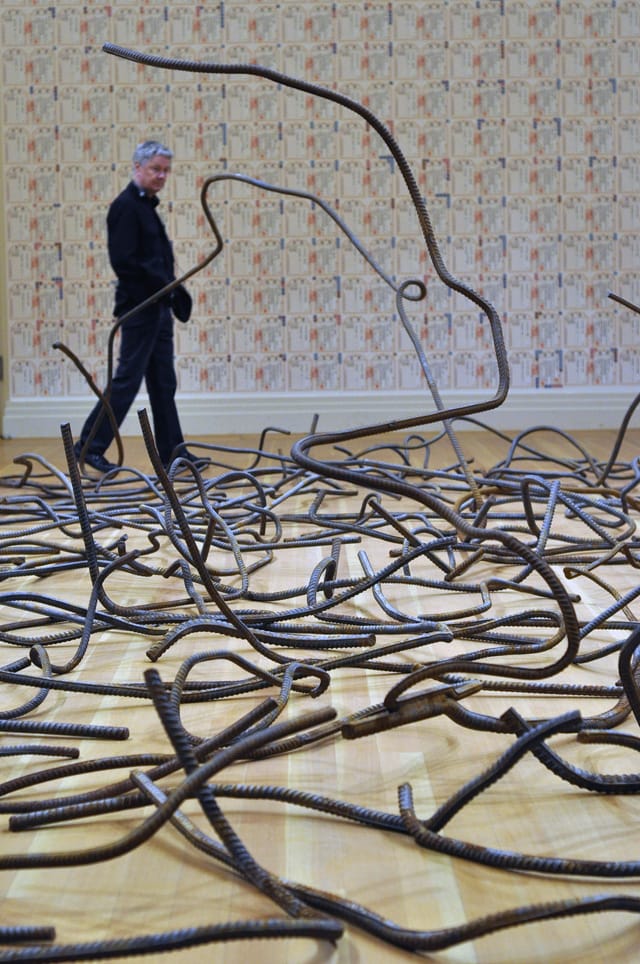 Ai Weiwei, "Forge" (2008–12), steel rebar