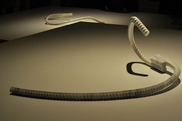 Ai Weiwei, "Rebar in Marble" (2012), marble