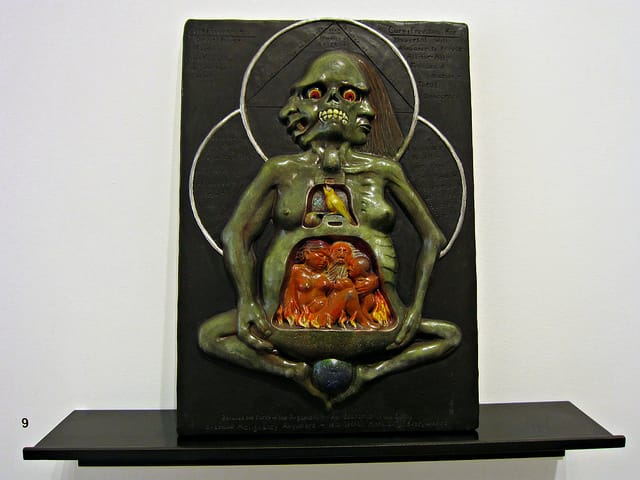 A. Fiorello, "Cure: Universal Will" (date unknown), painted plaster