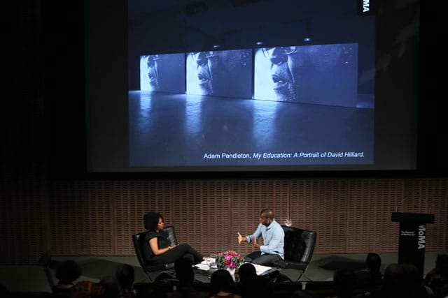 Adrienne Edwards and Adam Pendleton in conversation at MoMA