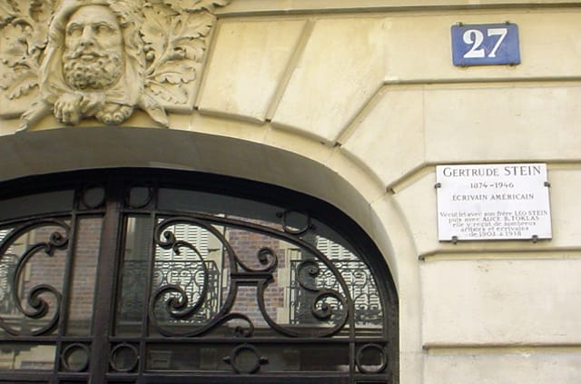 Gertrude Stein plaque